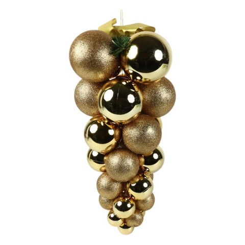 GRAPPOLO SFERE PLASTICA ORO H.46